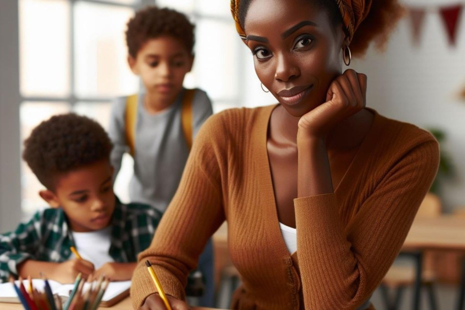 parent teaching two children representing the importance of teaching personal finance at home